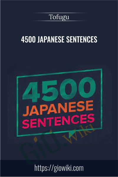 4500 Japanese Sentences Tofugu - BoxSkill