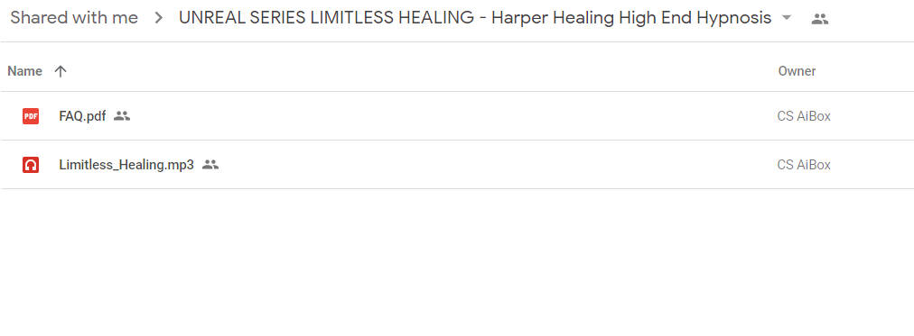 The proof of UNREAL SERIES: LIMITLESS HEALING - Harper Healing High End Hypnosis