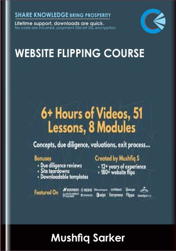 Only $59, Website Flipping Course - Mushfiq Sarker