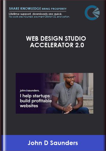 Purchuse Web Design Studio Accelerator 2.0 - John D Saunders course at here with price $398 $47.