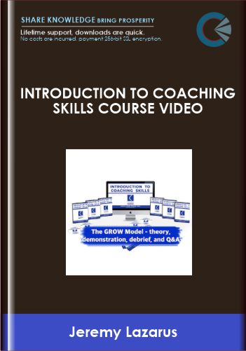 Introduction to Coaching Skills course video - Jeremy Lazarus, The Lazarus Consultancy Ltd