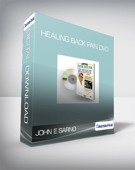 Purchuse John E Sarno - Healing Back Pain DVD course at here with price $49 $18.