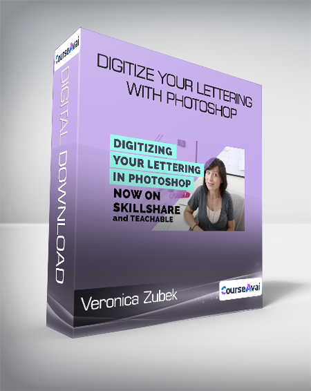 Purchuse Veronica Zubek - Digitize your lettering with Photoshop course at here with price $30 $9.