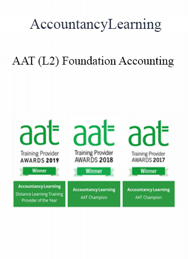 Purchuse AccountancyLearning - AAT (L2) Foundation Accounting course at here with price $401 $95.