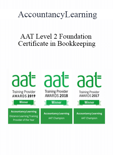Purchuse AccountancyLearning - AAT Level 2 Foundation Certificate in Bookkeeping course at here with price $137 $39.