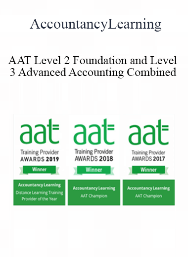 Purchuse AccountancyLearning - AAT Level 2 Foundation and Level 3 Advanced Accounting Combined course at here with price $775 $147.