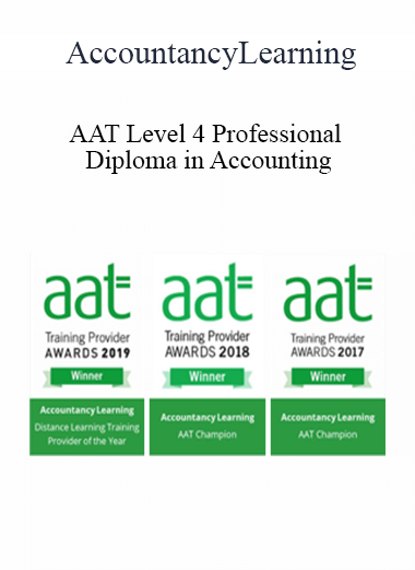 Purchuse AccountancyLearning - AAT Level 4 Professional Diploma in Accounting course at here with price $456 $108.