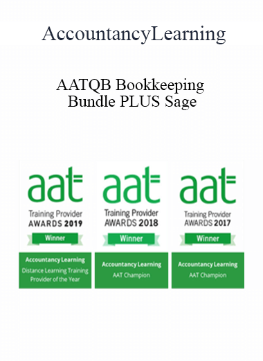 Purchuse AccountancyLearning - AATQB Bookkeeping Bundle PLUS Sage course at here with price $569 $119.