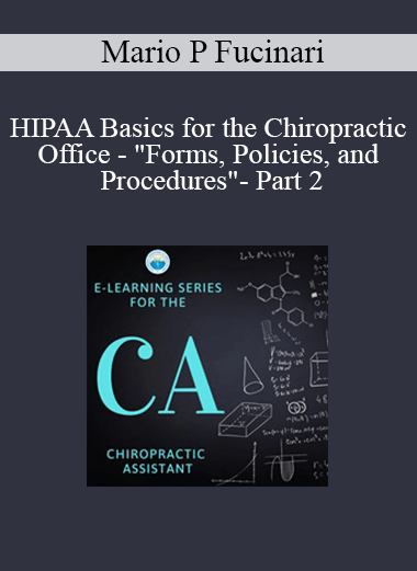 Purchuse HIPAA Basics for the Chiropractic Office - "Forms