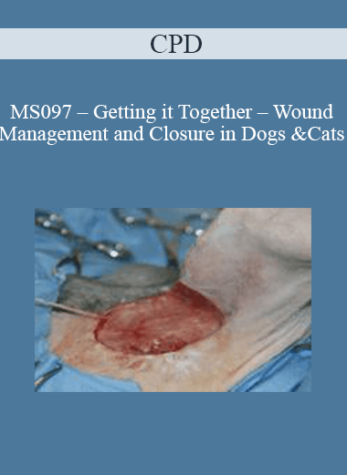 Purchuse CPD - MS097 – Getting it Together – Wound Management and Closure in Dogs and Cats course at here with price $479 $114.