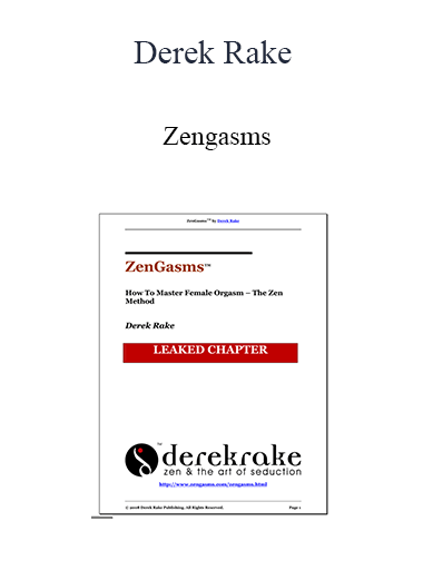 Purchuse Derek Rake - Zengasms course at here with price $20 $10.