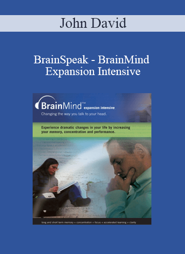 Purchuse John David - BrainSpeak - BrainMind Expansion Intensive course at here with price $147 $34.