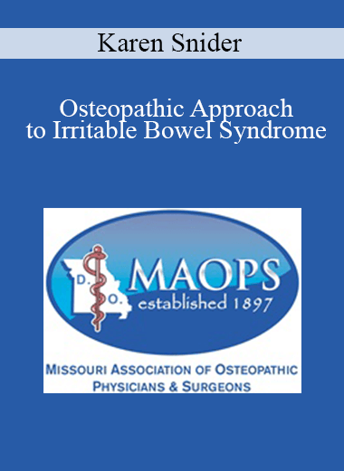 Purchuse Karen Snider - Osteopathic Approach to Irritable Bowel Syndrome course at here with price $40 $10.