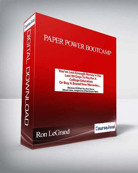 Purchuse Ron LeGrand - Paper Power Bootcamp course at here with price $329 $56.