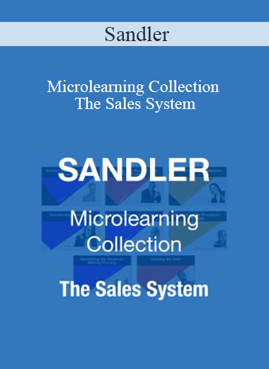 Purchuse Sandler - Microlearning Collection: The Sales System course at here with price $197 $56.