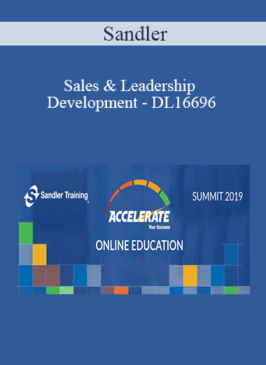 Purchuse Sandler - Sales & Leadership Development - DL16696 course at here with price $100 $28.