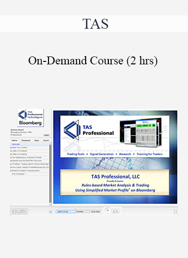 Purchuse TAS - On-Demand Course (2 hrs) course at here with price $299 $71.