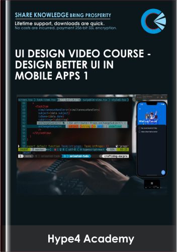 Purchuse UI Design Video Course -Design Better UI in Mobile Apps 1 - Hype4 Academy course at here with price $60 $29.