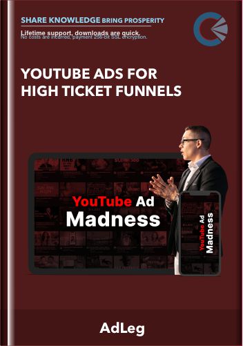 Purchuse YouTube Ads For High Ticket Funnels - AdLeg course at here with price $1997 $437.
